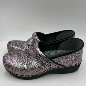Dansko Women's Floral Clogs Pink and Black XP 2.0 Size 40 9.5 - Picture 1 of 8