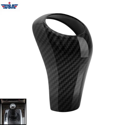 For Mercedes-Benz W204 W212 C E A G GLS Class Carbon Fiber Gear Shift Knob Cover Foto 1 de 4