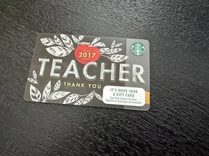 Starbucks 2017 Christmas Holiday Thank You Lehrer Kaffee Geschenkkarte - Bild 1 von 2