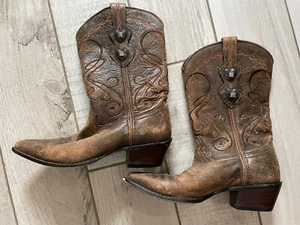 Durango Crush Heartbreaker Damen Cowboystiefel braun Country Western Größe 7,5M - Bild 1 von 12