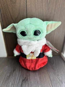 Star Wars: The Mandalorian Baby Yoda Grogu Christmas Holiday Plush 2022 - Picture 1 of 9