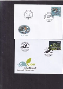 Luxembourg Birds choice of FDC 2007 Robin 2020 Goldcrest - Picture 1 of 3