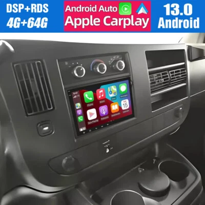 For 2008-2019 Chevy Express 7" Android 13 Carplay Car Stereo Radio GPS WIF 4+64G - Image 1 of 4