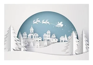 Diamond Painting, Frohe Weihnachten und einen guten Rutsch ins neue Jahr, rund & eckig - Bild 1 von 1