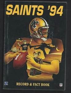1994 Season Official NFL New Orleans Saints Media Guide Jim Finks Dedication - Picture 1 of 1