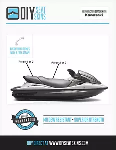 KAWASAKI STX DI 900 1100 12F 15F GRAY OR ANY COLOR Seat Cover Skin 00 01 02 06 + - Bild 1 von 4
