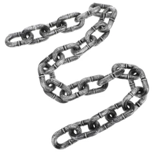 Layout Decor Plastic Barrier Chain Fake Chains Halloween Simulation Chain - Picture 1 of 11
