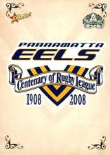 ✺New✺ 2008 PARRAMATTA EELS NRL Card CLUB LOGO Centenary