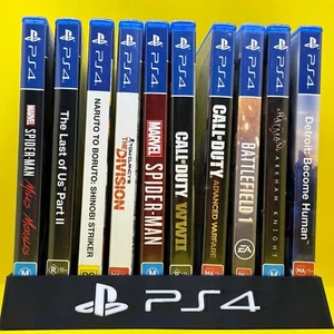 Sony Playstation 4 PS4 10 Soporte de Juego Soporte de Exhibición Negro Colección - Imagen 1 de 9