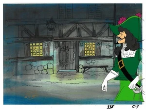 Cyrano-Original DeGuiche 1974 Production Cel with Drawing & HB Seal - Picture 1 of 2