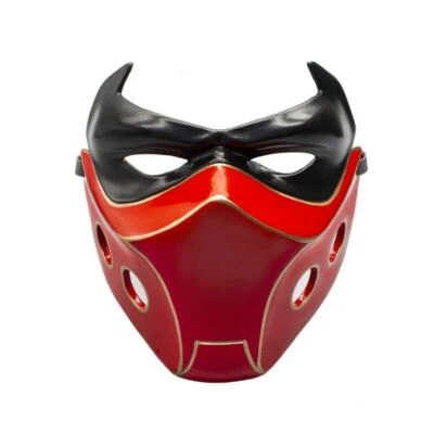 Anime Red Hood Robin Batman Helmet Mask Adjustable Halloween Cosplay Prop - Image 1 of 4