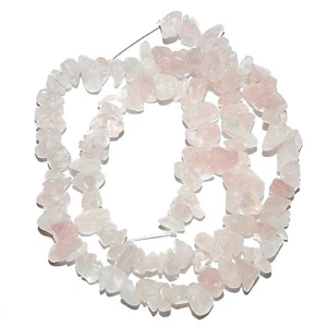 NG1724 Perline pietra preziosa rosa chiaro medio 6 mm - 9 mm pepita chip 16" - Foto 1 di 1