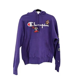 Champion X Super Mario Bros Edición Limitada Tejido Inverso Púrpura Talla Pequeña - Imagen 1 de 5