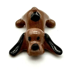 Hagen Renaker Miniatur Keramik brauner Hund Welpe Welpe spielt Hund Figur - Bild 1 von 6