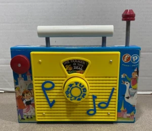 Radio TV-Radio Juguete Fisher Price Años 60 De Colección "The Farmer in the Dell" CAJA DE MÚSICA - Imagen 1 de 6