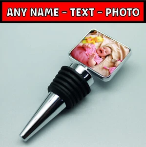 Personalised Bottle Stopper,Any Picture , Personalised Wine Saver, engraved - Picture 1 of 12
