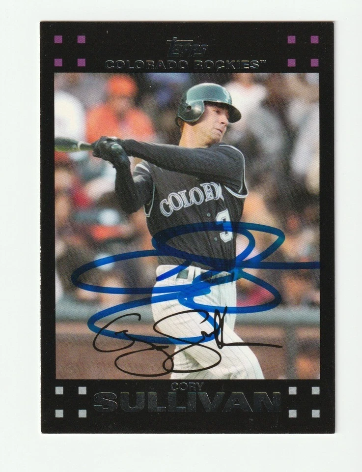 Cory Sullivan Signed 2007 Topps Card #205 Auto Colorado Rockies Autograph COA - Image 1 of 1