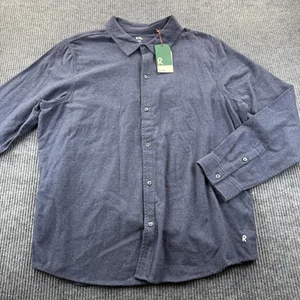 Camisa Right Of Way Para Hombre 2XL Gris Manga Larga Botón Frontal Algodón Informal Cuello - Imagen 1 de 8