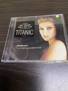 Let's Talk About Love by Celine Dion CD, 1997 Titanic Hype Sticker - Imagen 1 de 5