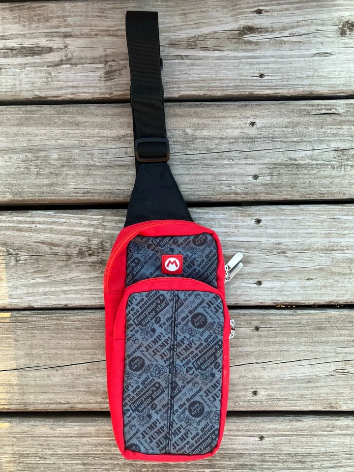 Nintendo Switch Go Pack Bolso Bandolera Paquete de Hombro Edición Mario Bandolera Bolso Cinturón Foto 1 de 4