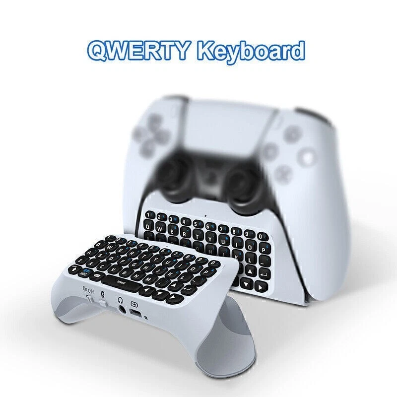 3.5mm Bluetooth 3.0 Wireless Keyboard Chatpad Controller Gamepad for PS5 Gamepad - Image 1 of 4