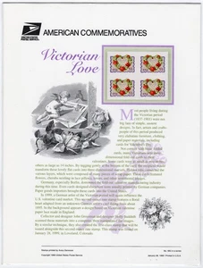 Scott #CP565 (3275) Victorian Love Commemorative Panel Plate Block Sealed - Picture 1 of 3