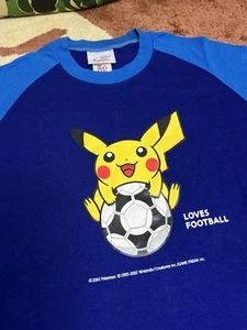 Adidas Pokémon Pikachu Fútbol Fútbol 2002 Raro Kirin Azul T S Juego Freak Copa De Colección - Imagen 1 de 10