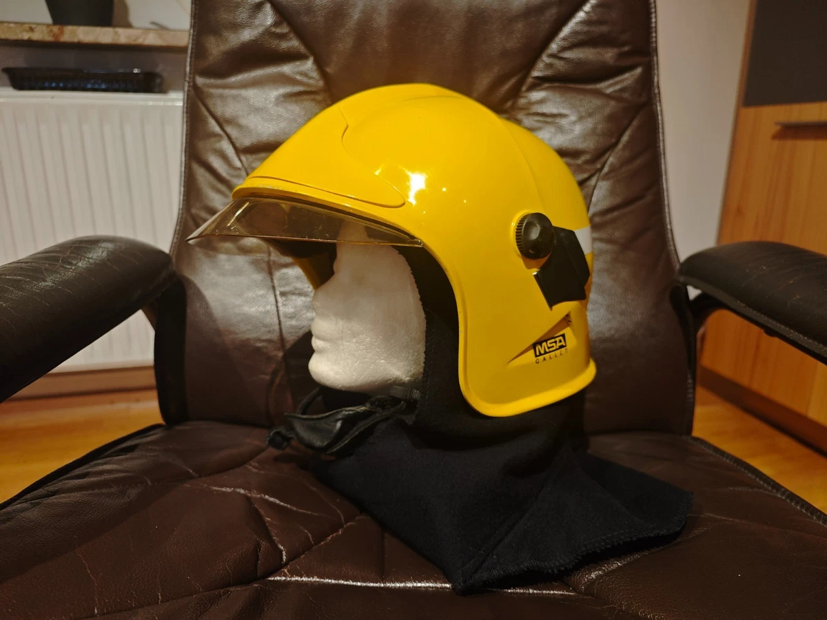 1 MSA, CGF Dräger Gallet Feuerwehrhelm Einsatzhelm Goldfarbenes