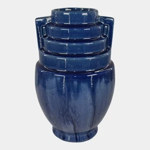 Brush McCoy Kolorcraft Mid Century Modern Art Pottery Blue Ceramic Vase 159 - Picture 1 of 6