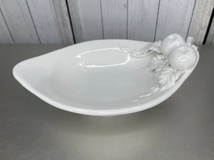 Bellocci Italian Clean White Serving Dish Fruit Italy Pottery - Picture 1 of 9