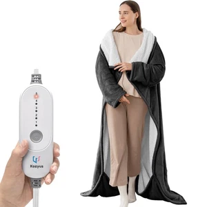Coperta Riscaldata Indossabile con Tasca Piedi e Maniche, Coperta Elettrica Riscaldata R... - Foto 1 di 9