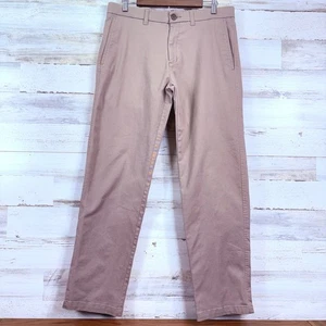 Haggar Ultimate Travel Khaki Straight Fit Pants Mens 34x31 Beige Casual - Picture 1 of 13