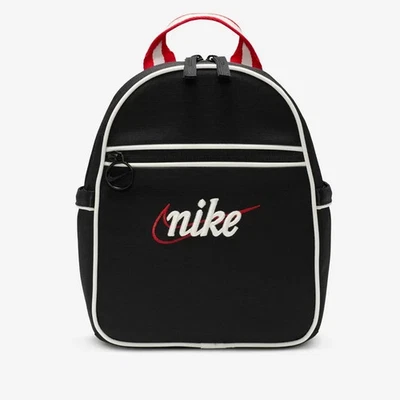 Nike Sportswear Futura 365 Mini Mochila (6L) Bolso de Viaje Negro Rojo FQ5559 015 Foto 1 de 4
