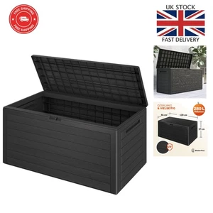 Elegant 280L Waterproof Garden Chest - Secure Storage for Cushions & Tools - Picture 1 of 11