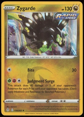 Zygarde 118/203 SWSH07: Evolving Skies Holo - NM3 - Image 1 of 2
