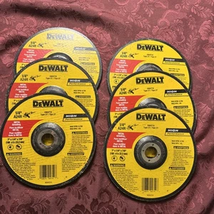 DeWalt DW4719 Mola per uso generale 7" x 1/4" tipo 27 A24R lotto di 6 - Foto 1 di 16
