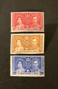 Stamps St Kitts-Nevis Scott #76-8 never hinged - Picture 1 of 1
