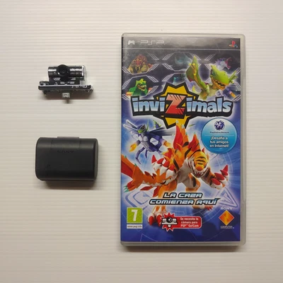 Sony PlayStation Portable PSP Camera  PSP 300 Working w Invizimals Complete Game - Image 1 of 4