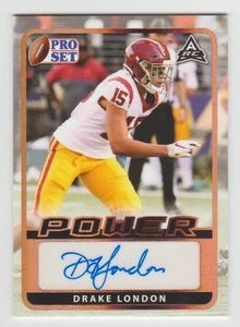 DRAKE LONDON 2021 Leaf Pro Set Power Autograph #BA-DL3 SP RC AUTO Falcons USC - Picture 1 of 2