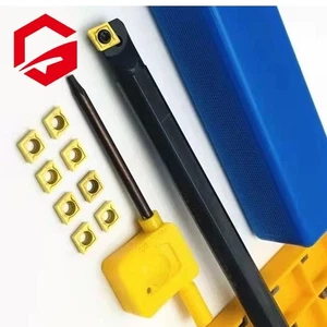 1pcs S07K-SCLCR06 7mm CNC Turning tool Holder Boring Bar+10pc CCMT060204 inserts - Picture 1 of 5