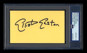 ELLIOT EASTON SIGNED INDEX CARD PSA/DNA AUTOGRAPH THE CARS GUITARIST GEM MINT 10 - Bild 1 von 1