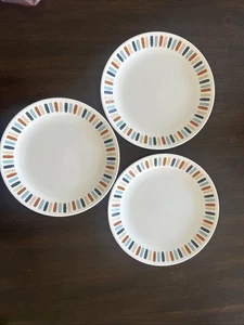 Corelle Payden Pattern Lot of 3 Luncheon Plates 8.5” Replacements - Picture 1 of 9