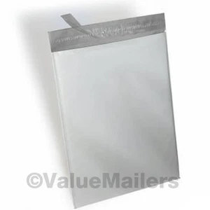 200 Beutel 100 je 10x13, 14,5x19 weiß Poly Versandtaschen - Bild 1 von 1