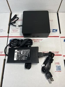 Dell  K16A USB-C Thunderbolt Docking Station + 130W Adapter - SAME DAY -WARRANTY - Picture 1 of 6