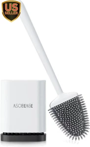 Deep Cleaner Toilet Brush: Silicone Toilet Brush with No-Slip Long Plastic Handl - Picture 1 of 8