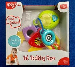 Baby Time 1st Teething Keys & Car Remote Play Activity Toy Lights & Sounds NEW - Picture 1 of 7