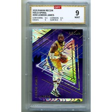 2020-21 Panini Recon #94 LeBron James Holo Spiral GBTC 9 Mint ZPP