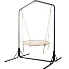 Gardeon Kids Outdoor Swing Set Hammock Chair With Stand Nest Spider Web 100cm