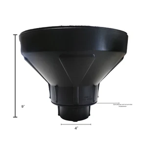 Heavy Duty Commercial Media Funnel 4" or cut to turn into 6" Tank Openings - Picture 1 of 2