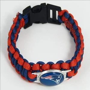 NFL Football Paracord Bracelet! - NEW ENGLAND PATRIOTS - Picture 1 of 4